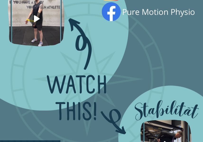 Folge Puremotion Physiotherapie Wien auf Instagram und Facebook
